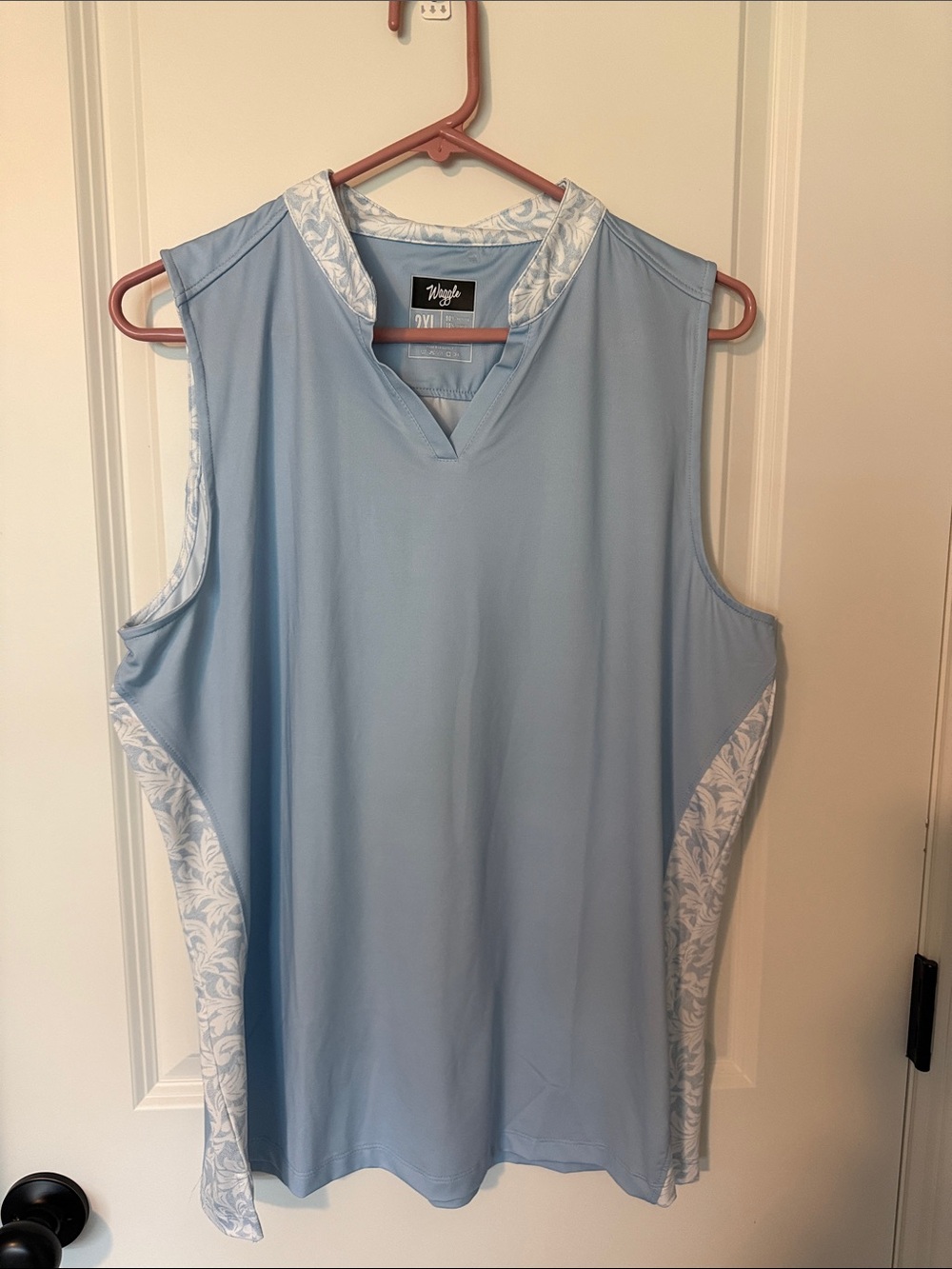Wright Blue Sleeveless Tank Top